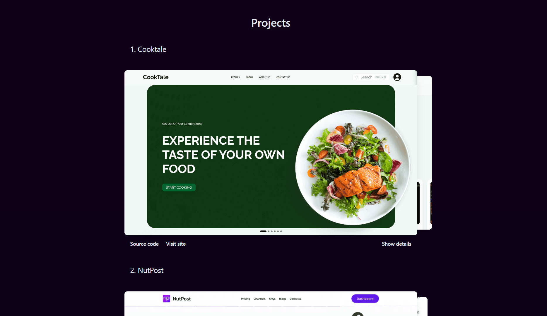 Another Portfolio screenshot 3