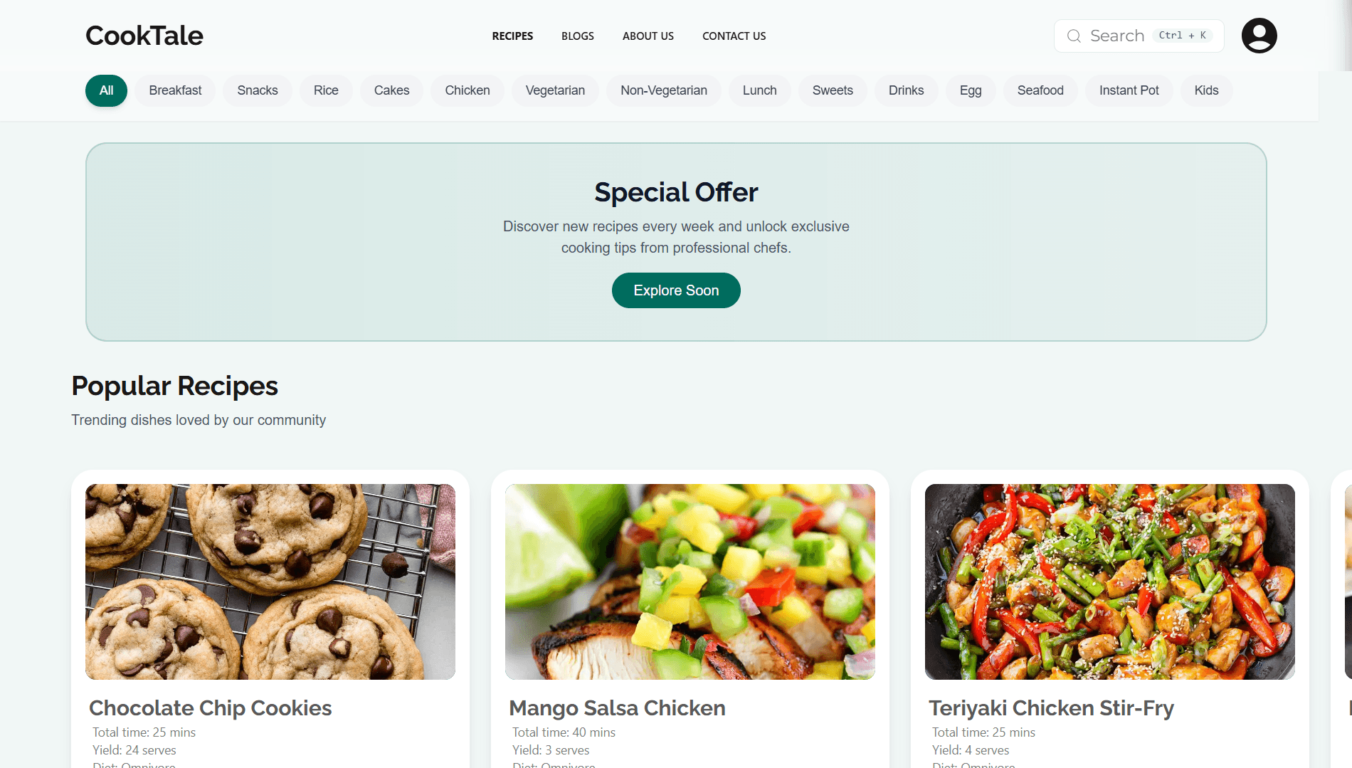 Cooktale screenshot 1