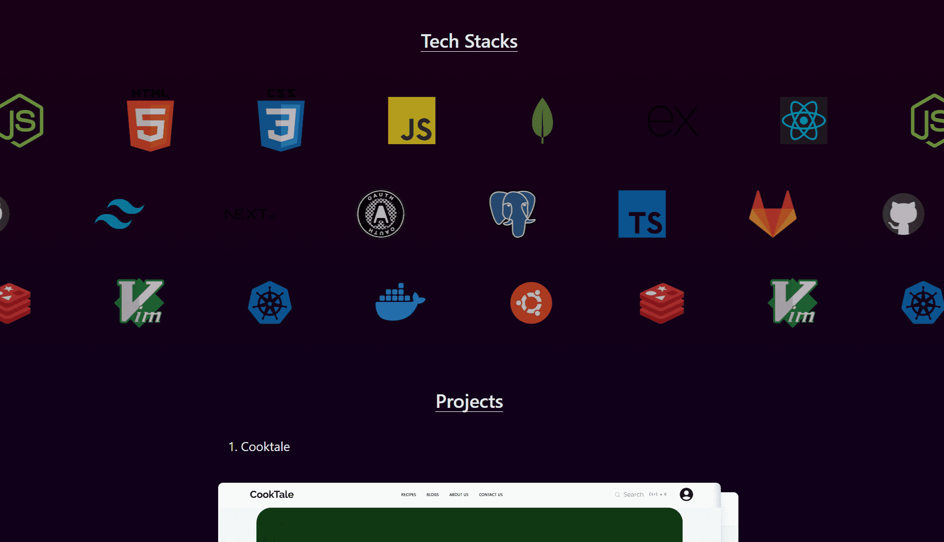 Another Portfolio screenshot 2